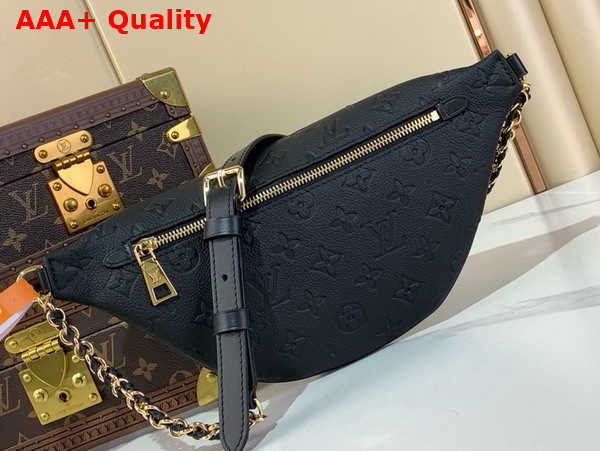 Louis Vuitton High Rrise PM Bumbag in Black Monogram Empreinte Leather M14353 Replica