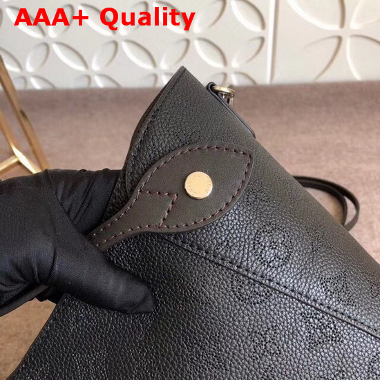 Louis Vuitton Hina PM Black Mahina Perforated Calf Leather M54350 Replica