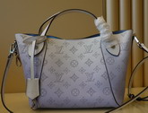 Louis Vuitton Hina PM Handbag Gradient Blue Mahina Perforated Calf Leather Replica