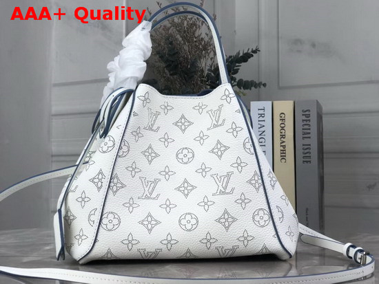 Louis Vuitton Hina PM Snow Storm Blue Mahina Perforated Calf Leather M56199 Replica