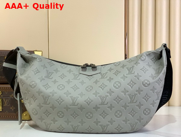 Louis Vuitton Hobo Hamac Bag in Sand Monogram Shadow Embossed Cowhide Leather M24468 Replica