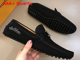 Louis Vuitton Hockenheim Mocassin Black Calf Leather Replica