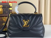 Louis Vuitton Hold Me Top Handle Bag in Black Smooth Cowhide Leather M21720 Replica