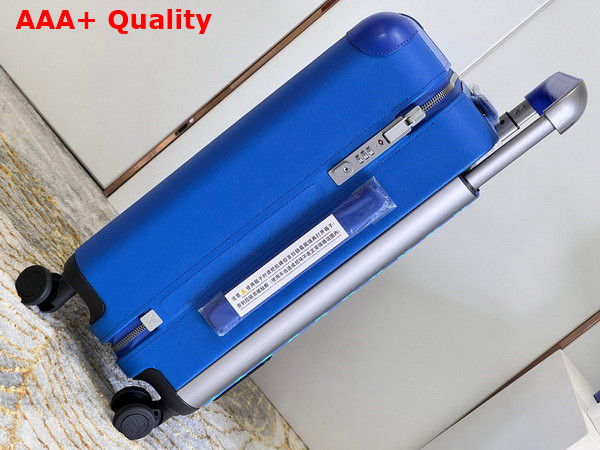 Louis Vuitton Horizon 55 Blue Monogram Coated Canvas and Taiga Cowhide Leather Replica