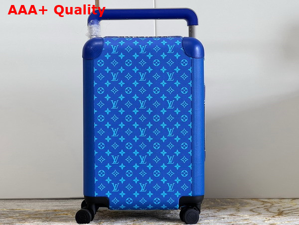 Louis Vuitton Horizon 55 Blue Monogram Coated Canvas and Taiga Cowhide Leather Replica