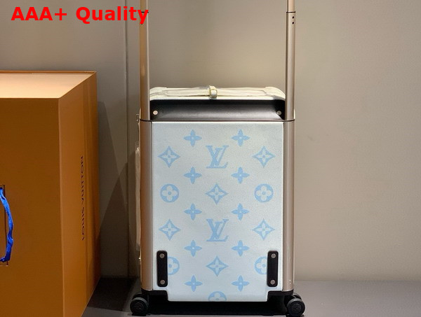 Louis Vuitton Horizon 55 Latte Candy Blue Monogram Empreinte Supple Grained Cowhide Leather M11069 Replica
