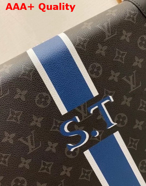Louis Vuitton Horizon 55 Monogram Eclipse Canvas with Personalized Print Replica
