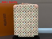Louis Vuitton Horizon 55 Rolling Case in Vanilla Monogram Craggy Coated Canvas Replica