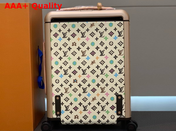 Louis Vuitton Horizon 55 Rolling Case in Vanilla Monogram Craggy Coated Canvas Replica