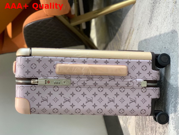 Louis Vuitton Horizon 55 Saffron Coated Canvas Features the Words Louis Vuitton Paris M10280 Replica
