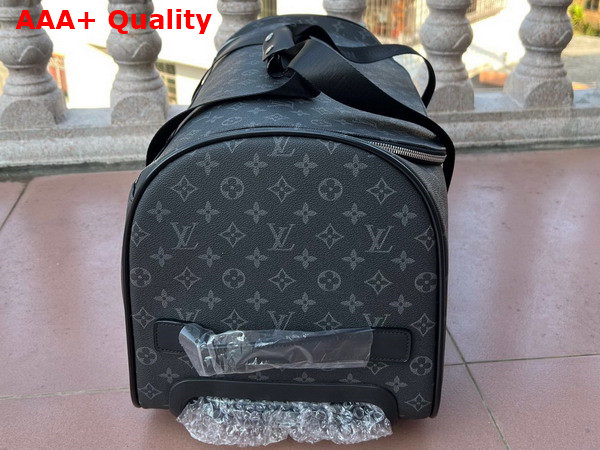 Louis Vuitton Horizon Soft Duffle 55 in Monogram Eclipse Canvas Replica