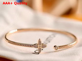 Louis Vuitton Idylle Blossom Twist Bracelet Pink Gold and Diamonds Q95690 Replica
