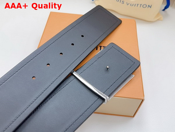 Louis Vuitton Initiales 55mm Wide Belt in Black Calfskin Replica
