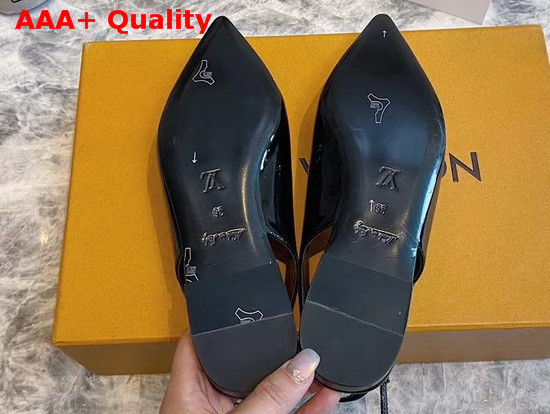 Louis Vuitton Insider Flat Ballerina Noir Patent Calf Leather 1A672B Replica