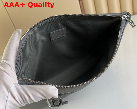 Louis Vuitton Ipad Pouch in Gray Grained Calf Leather Replica