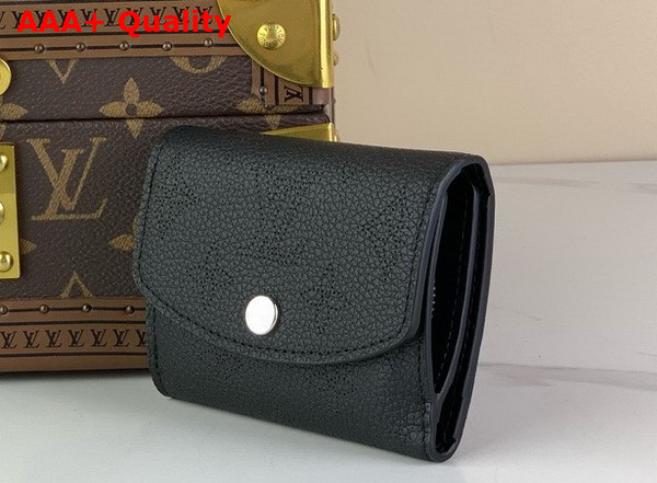 Louis Vuitton Iris XS Wallet in Black Mahina Perforated Calf Leather Replica