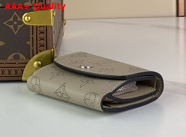 Louis Vuitton Iris XS Wallet in Galet Gray Mahina Perforated Calf Leather M82437 Replica
