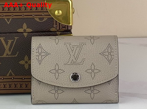 Louis Vuitton Iris XS Wallet in Galet Gray Mahina Perforated Calf Leather M82437 Replica