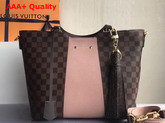 Louis Vuitton Jersey Damier Ebene Coated Canvas and Nude Taurillon Leather Exterior N44041 Replica
