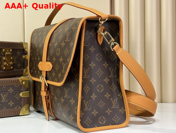 Louis Vuitton Jet Lag Bag MM Monogram Archive Coated Canvas M2A655 Replica