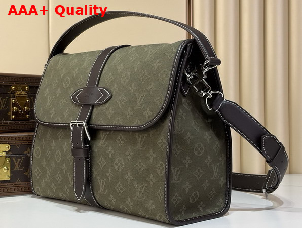 Louis Vuitton Jet Lag Bag MM in Khaki Green Monogram Surplus Jacquard M29718 Replica