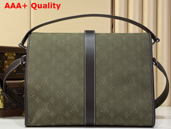 Louis Vuitton Jet Lag Bag MM in Khaki Green Monogram Surplus Jacquard M29718 Replica