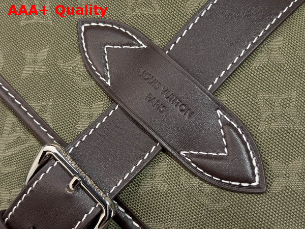 Louis Vuitton Jet Lag Bag MM in Khaki Green Monogram Surplus Jacquard M29718 Replica
