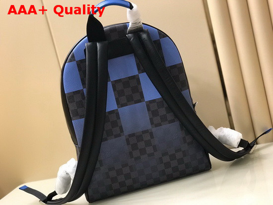 Louis Vuitton Josh Backpack Blue Damier Graphite Giant Coated Canvas N40402 Replica