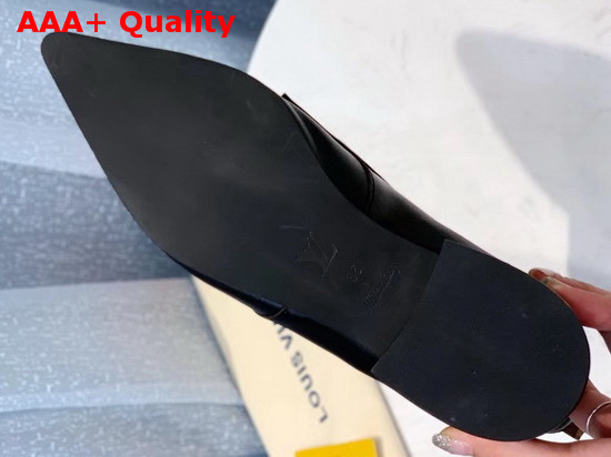 Louis Vuitton Jumble Flat Ankle Boot in Black Calf Leather 1A57AL Replica
