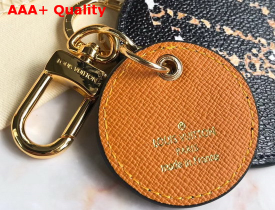 Louis Vuitton Jungle Bag Charm and Key Holder Black Monogram Jumgle Canvas M68469 Replica