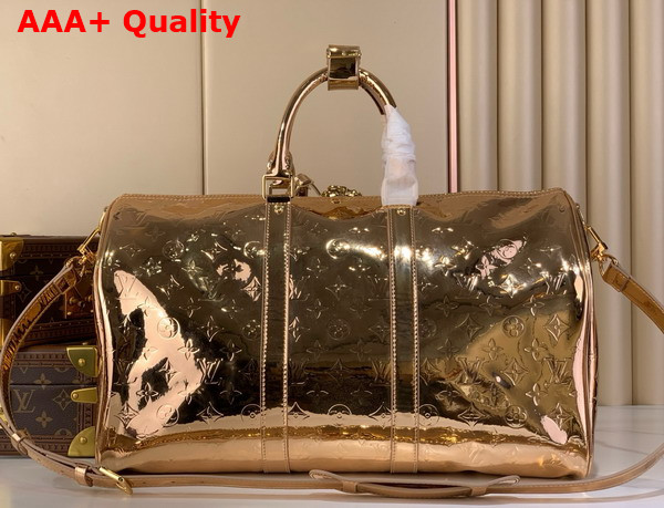 Louis Vuitton Keepall 45 in Copper Monogram Miroir Coated Canvas M26463 Replica