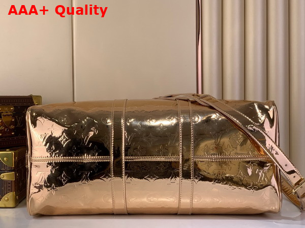 Louis Vuitton Keepall 45 in Copper Monogram Miroir Coated Canvas M26463 Replica