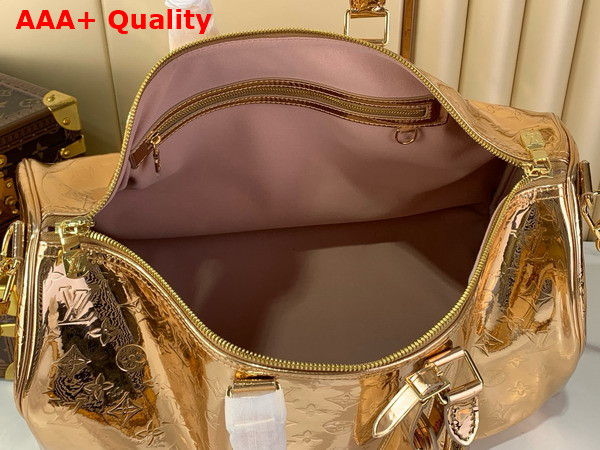 Louis Vuitton Keepall 45 in Copper Monogram Miroir Coated Canvas M26463 Replica