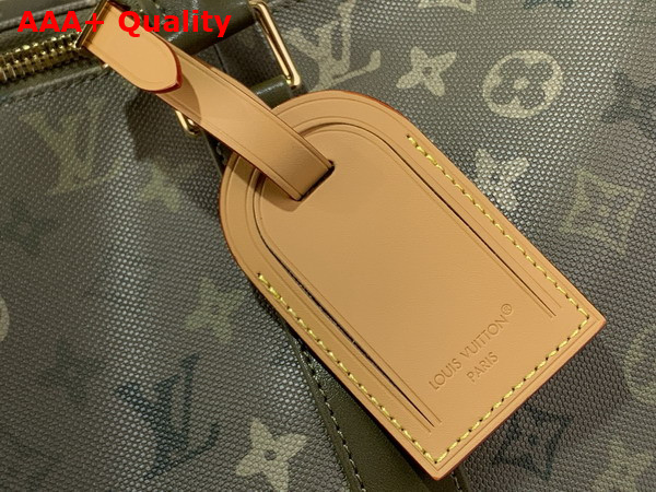 Louis Vuitton Keepall 50 Backpack Khaki Green Monogram Surplus Coated Canvas M26964 Replica