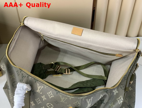 Louis Vuitton Keepall 50 Backpack Khaki Green Monogram Surplus Coated Canvas M26964 Replica