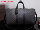 Louis Vuitton Keepall 50 Bandouliere Monogram Eclipse Replica
