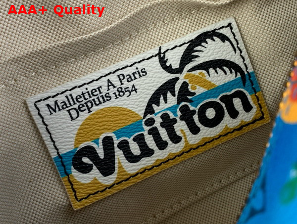 Louis Vuitton Keepall Bandouliere 25 Bag in Bright Blue Monogram Surfin Coated Canvas M24999 Replica