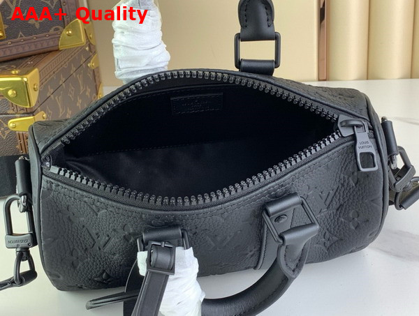 Louis Vuitton Keepall Bandouliere 25 Black Taurillon Monogram Leather M20900 Replica