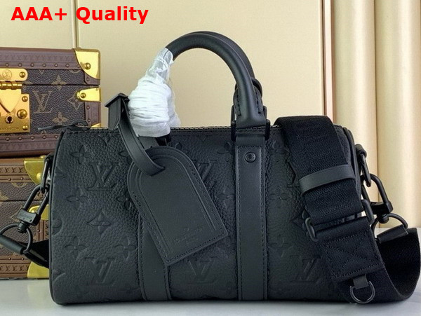 Louis Vuitton Keepall Bandouliere 25 Black Taurillon Monogram Leather M20900 Replica
