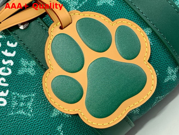 Louis Vuitton Keepall Bandouliere 25 Green Monogram Heritage Coated Canvas M12684 Replica