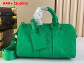 Louis Vuitton Keepall Bandouliere 25 Green Taurillon Monogram Leather M20929 Replica