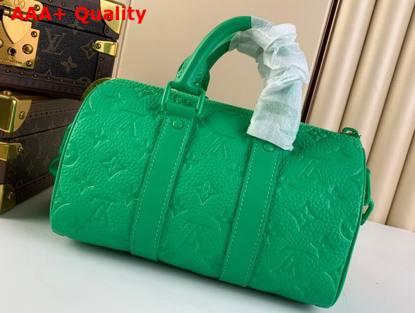 Louis Vuitton Keepall Bandouliere 25 Green Taurillon Monogram Leather M20929 Replica