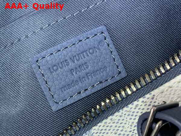 Louis Vuitton Keepall Bandouliere 25 Indigo Blue Damoflage Coated Canvas M28600 Replica