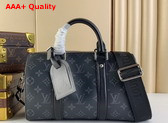 Louis Vuitton Keepall Bandouliere 25 Monogram Eclipse Reverse Coated Canvas M46271 Replica