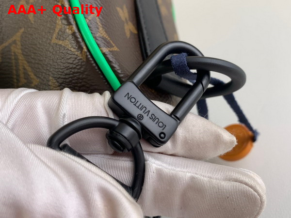Louis Vuitton Keepall Bandouliere 25 Monogram Macassar Coated Canvas and Minty Green Cowhide Leather M46249 Replica