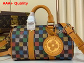 Louis Vuitton Keepall Bandouliere 25 Multicolor Damier Ebene Canvas N00148 Replica