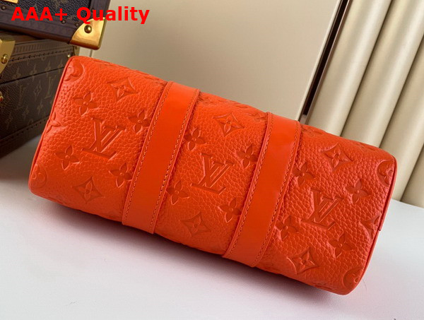 Louis Vuitton Keepall Bandouliere 25 Orange Taurillon Monogram Leather M20930 Replica
