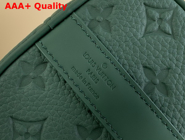 Louis Vuitton Keepall Bandouliere 25 in Dark Green Monogram Taurillon Leather M24432 Replica