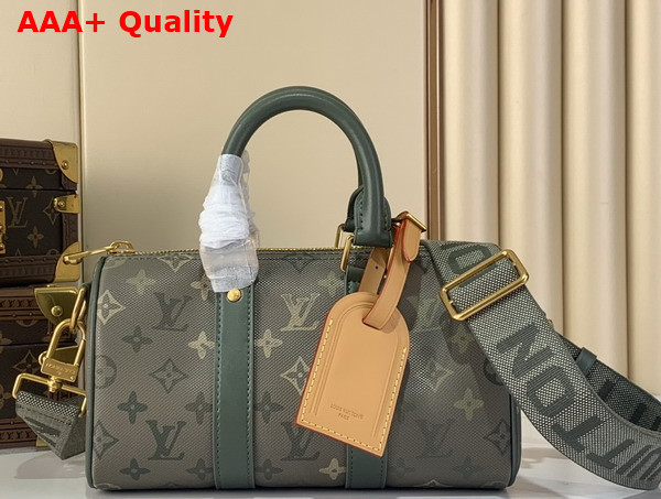 Louis Vuitton Keepall Bandouliere 25 in Khaki Monogram Surplus Coated Canvas M26930 Replica