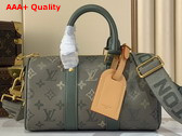 Louis Vuitton Keepall Bandouliere 25 in Khaki Monogram Surplus Coated Canvas M26930 Replica